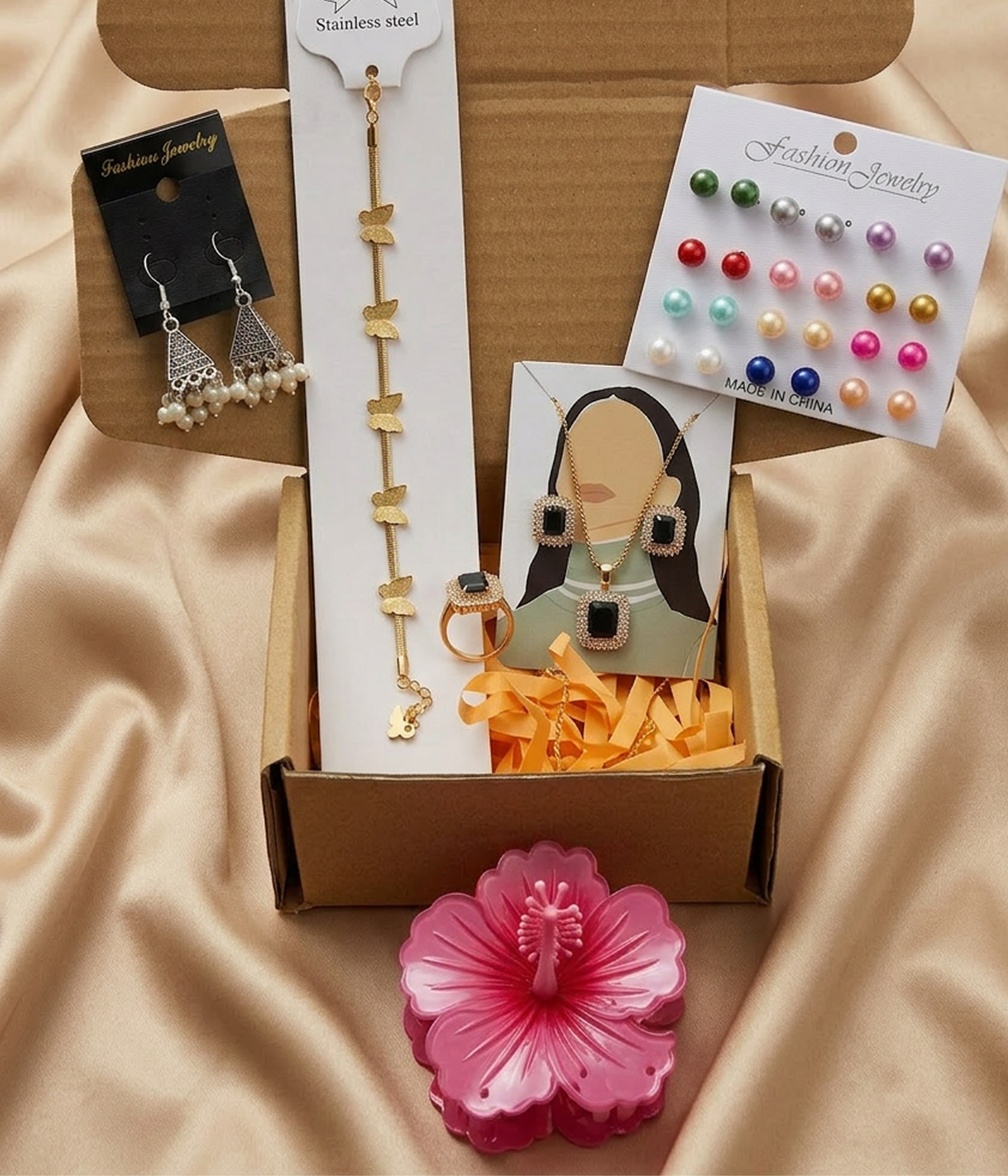 Royal Gold 5-Piece Jewelry Bundle