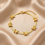 Titli (Butterfly) Charm Gold-Plated Bracelet