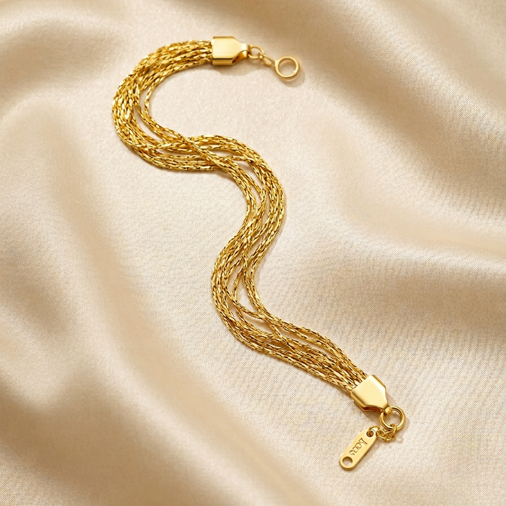 Shimmering Liquid Gold Bracelet