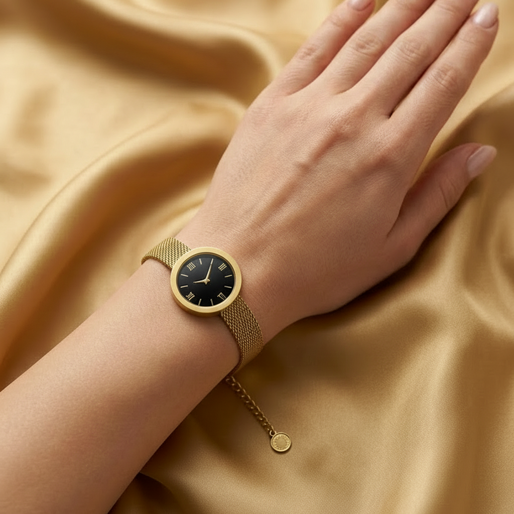 Mehtab Black Watch Bracelet